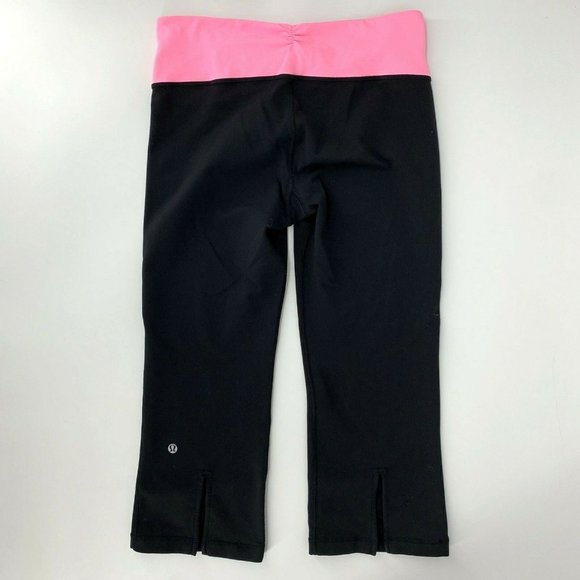 Lululemon‎ Gather & Crow Crop Tights Ankle Slit 8 - Picture 1 of 11